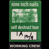 Self-Destruct Tour - Working Crew Green Rectangle Pass