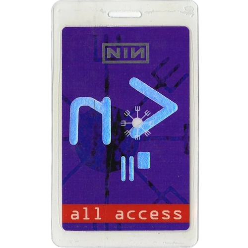 Dissonance Tour - All Access Blue Rectangle Laminate Pass