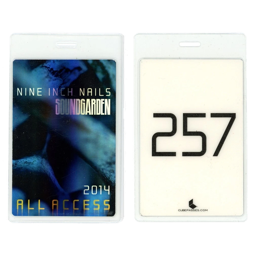 2014 NIN - Soundgarden All Access Tour Pass
