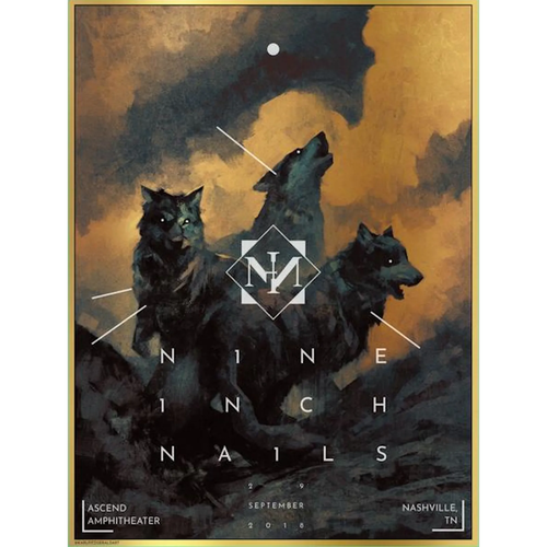 2018-09-29: Nashville, TN ‎Ascend Amphitheater (Poster 1, Foil Variant)