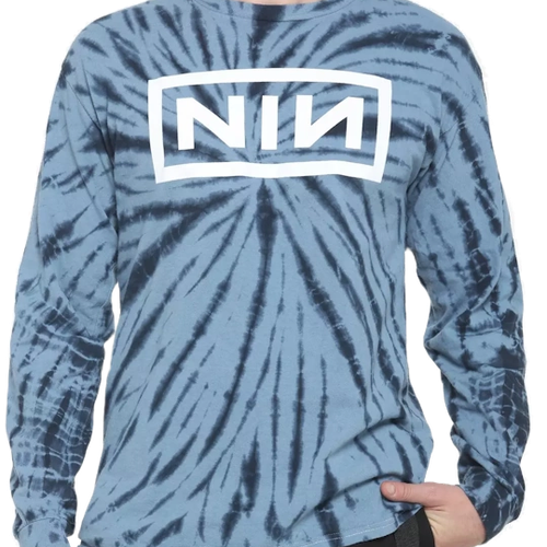 Hot Topic  Nine Inch Nails Logo Tie-Dye Long-Sleeve Shirt