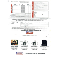 J Artist Management Order Form (1995-1997)