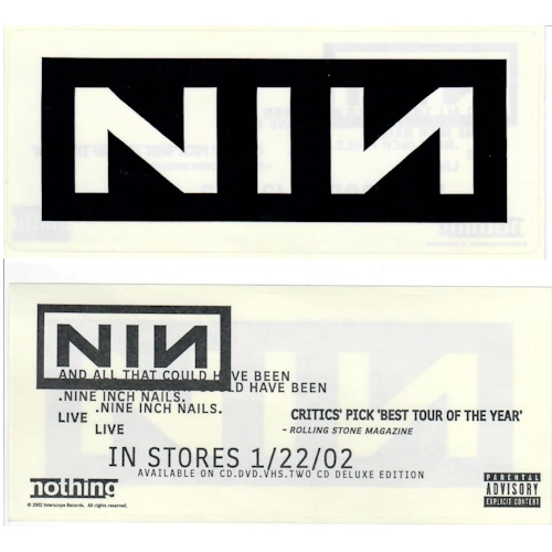 NIN Logo Sticker - AATCHB Info (White Logo)