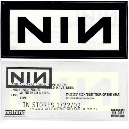 NIN Logo Sticker - AATCHB Info (Black Logo)