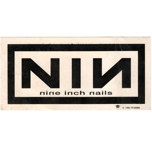 NIN Logo on Cardboard Stock