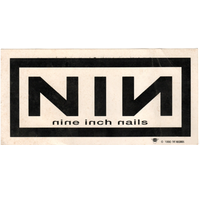 NIN Logo on Cardboard Stock