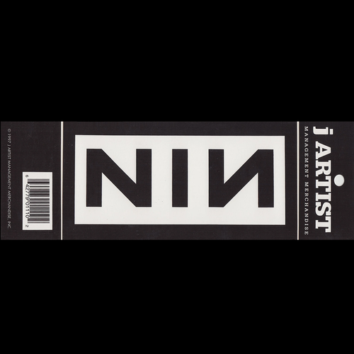 NIN Logo Sticker (Barcoded)