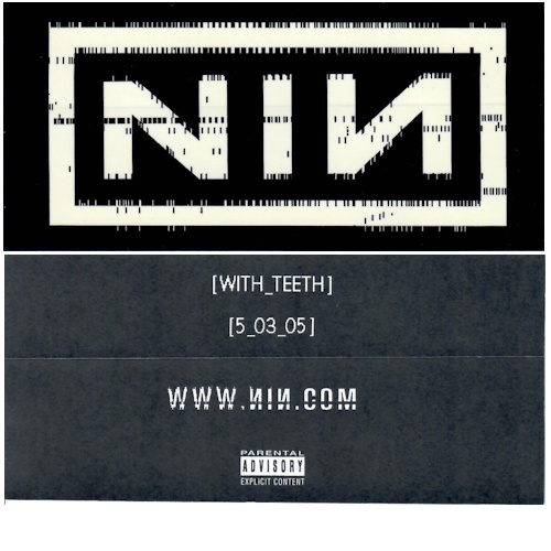 NIN Logo Sticker - With Teeth Info