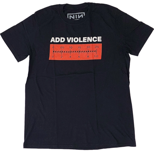 Add Violence Meter Tee with Red Logo on Back