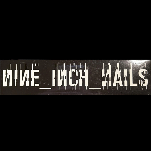 Nine Inch Nails Sticker (Black and White)