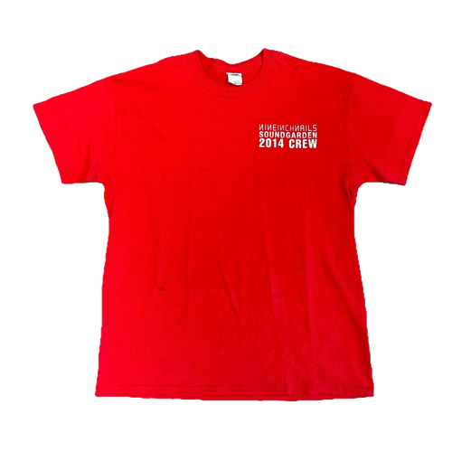 2014 NIN - Soundgarden Tour Crew Red T-Shirt
