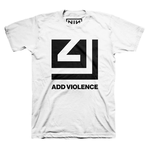 Add Violence Cut Out White Tee