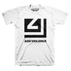 Add Violence Cut Out White Tee - view 1