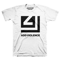 Add Violence Cut Out White Tee