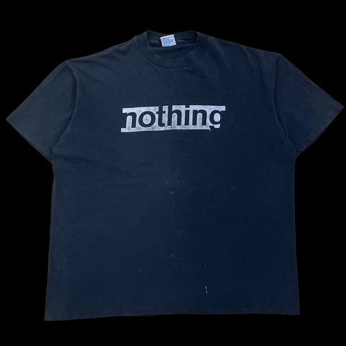 Nothing Records White Logo T-Shirt