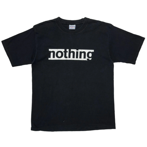 Nothing Records White Logo T-Shirt