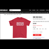 Rockabilia: Red T-Shirt with Classic NIN Logo - view 2