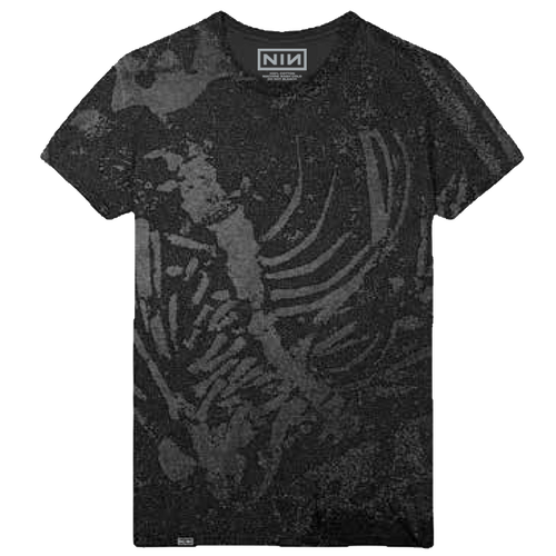 Skeleton Oil Wash Tee