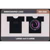 NIN logo (Gray) and Coil (Blue) Embroidered Logo T-Shirt - view 6