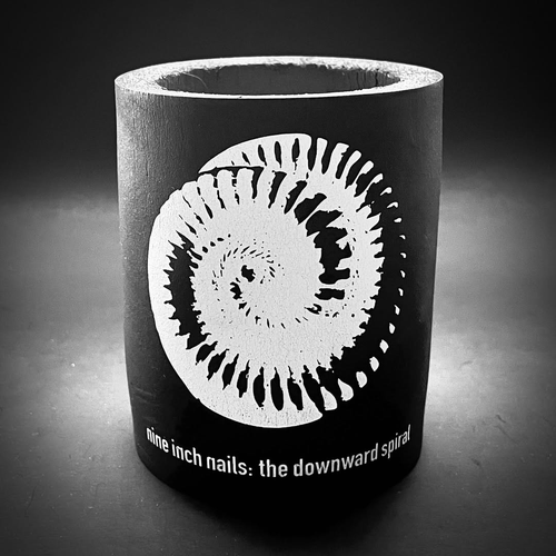 The Downward Spiral Koozie