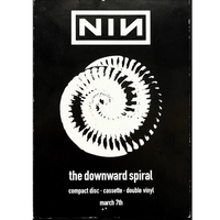 The Downward Spiral UK Promo Postcard.