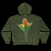 The Fragile Washed Green Zip-Up Hoodie - view 2