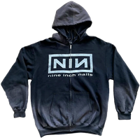 Urban Outfitters - Nails Logo Dye Tech Zip-Up Hoodie Sweatshirt