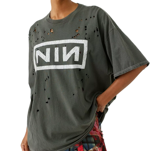 Urban Outfitters Nine Inch Nails The Fragility Tour Distressed T-Shirt Dress