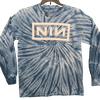 Urban Outfitters NIN Logo Tie Dye Blue Long Sleeve T-Shirt - view 1