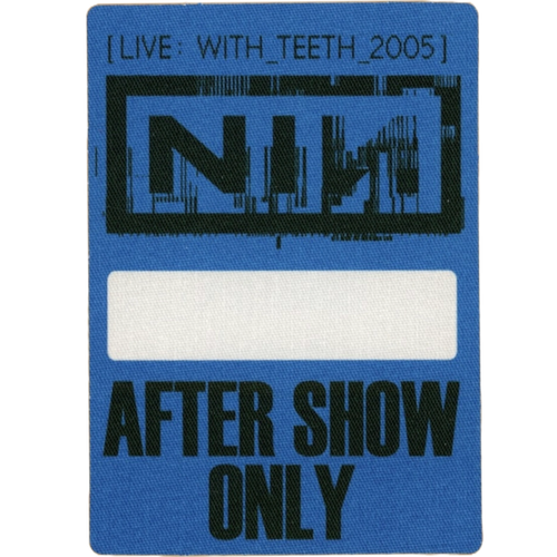 Live: With Teeth - After Show Blue Rectangle Pass