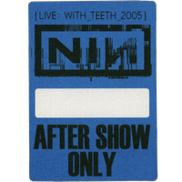 Live: With Teeth - After Show Blue Rectangle Pass