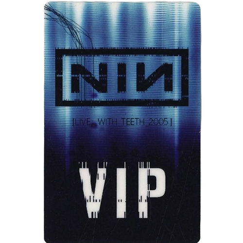 Live: With Teeth - VIP Blue Rectangle Laminate Pass
