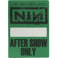 Live: With Teeth - After Show Green Rectangle Pass