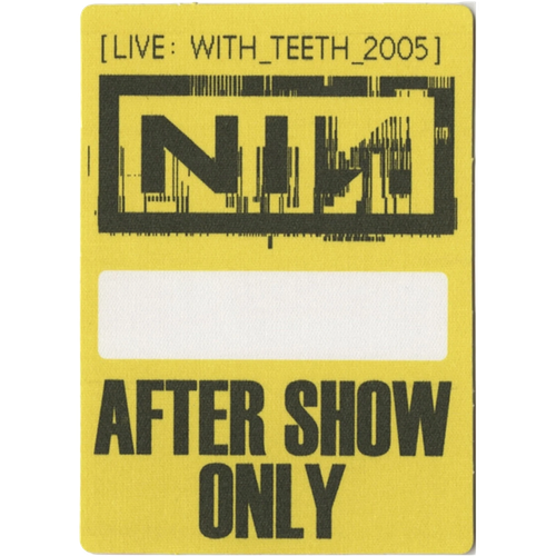 Live: With Teeth - After Show Yellow Rectangle Pass