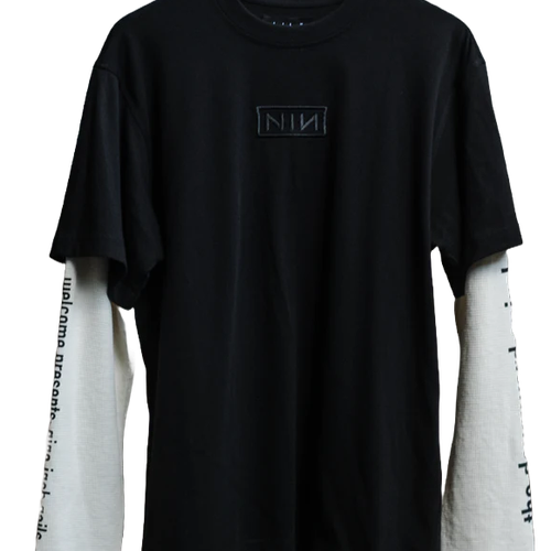 Welcome x Nine Inch Nails Heresy Black 2fer Long Sleeve T-Shirt