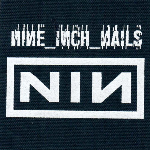 Nine Inch Nails With Teeth Style Patch