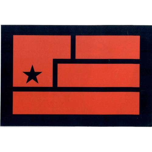Year Zero Flag Sticker (Red) (UK)