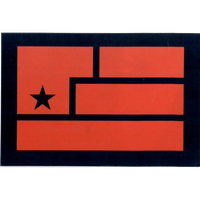 Year Zero Flag Sticker (Red) (UK)