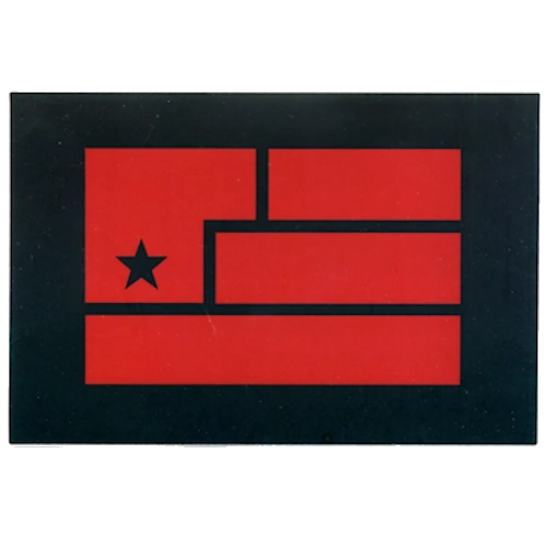 Year Zero Flag Sticker (Red)