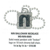 NIN Ball Chain Necklace - view 2