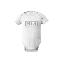 NIN Logo White Onesie