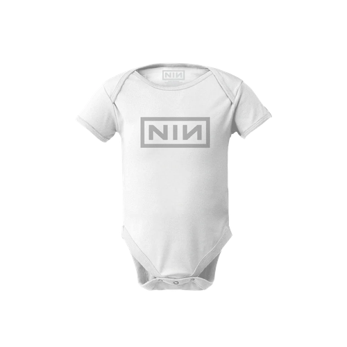 NIN Logo White Onesie